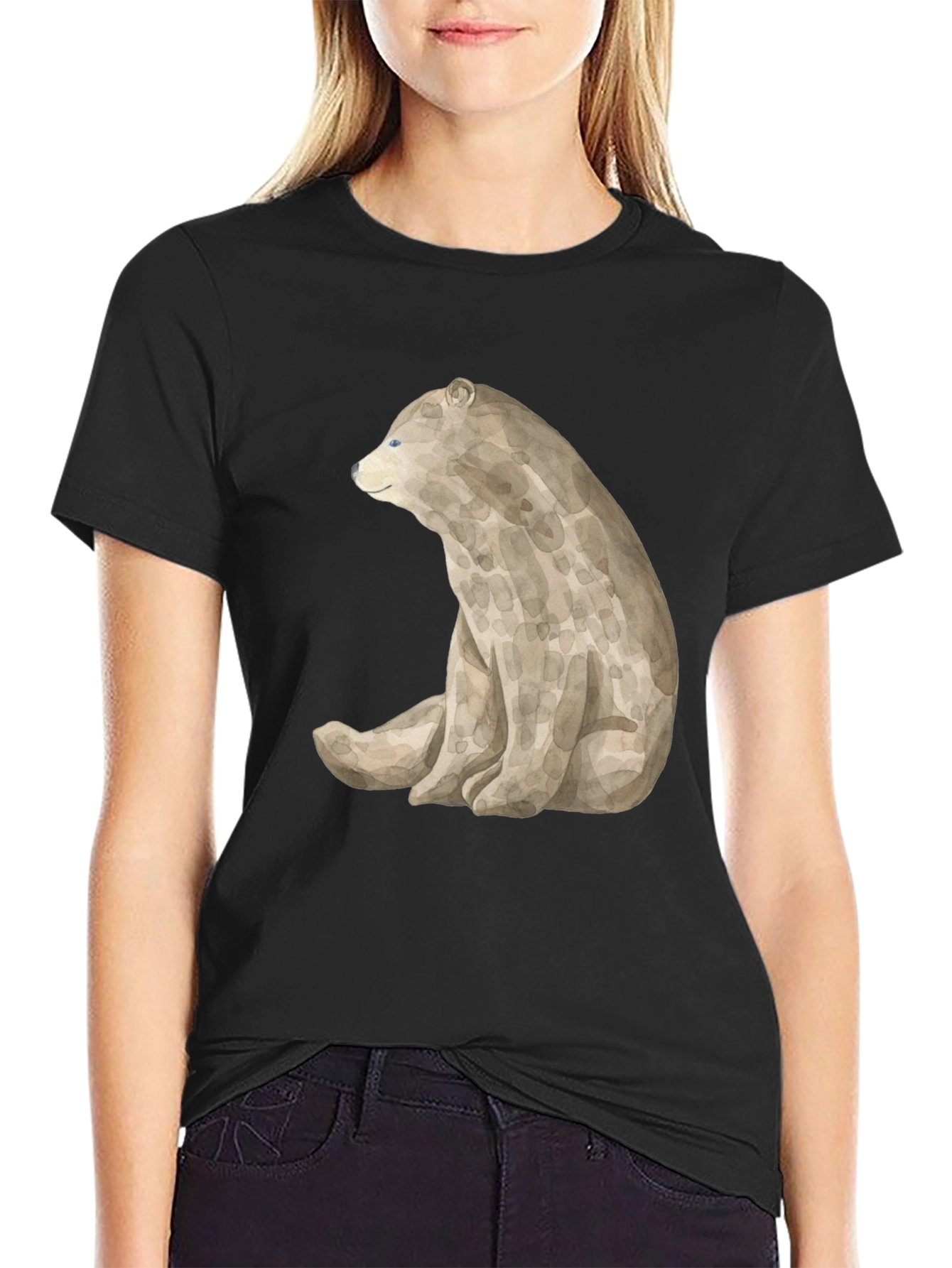 Bear Graphic Black T-Shirt