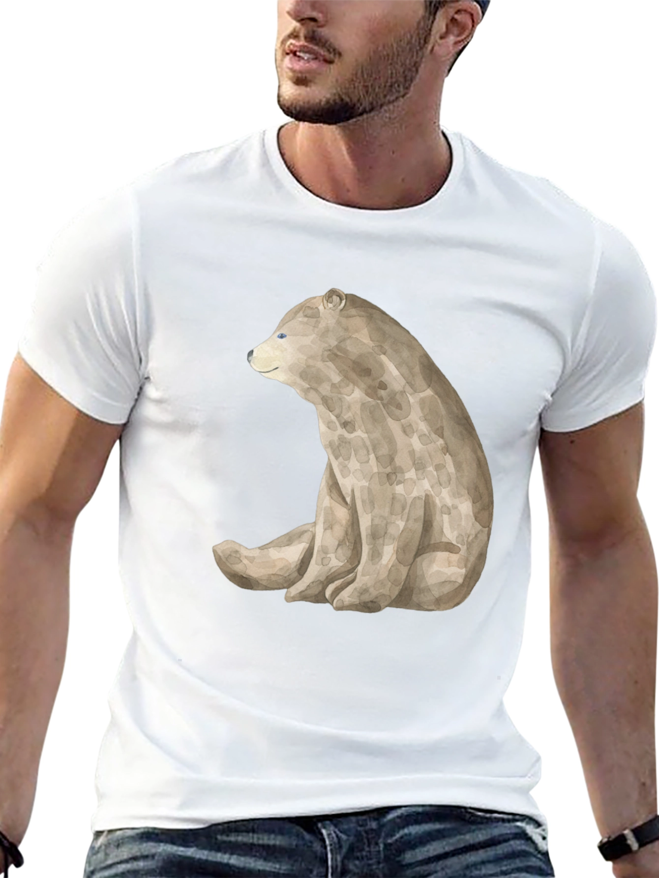 Bear Graphic Black T-Shirt