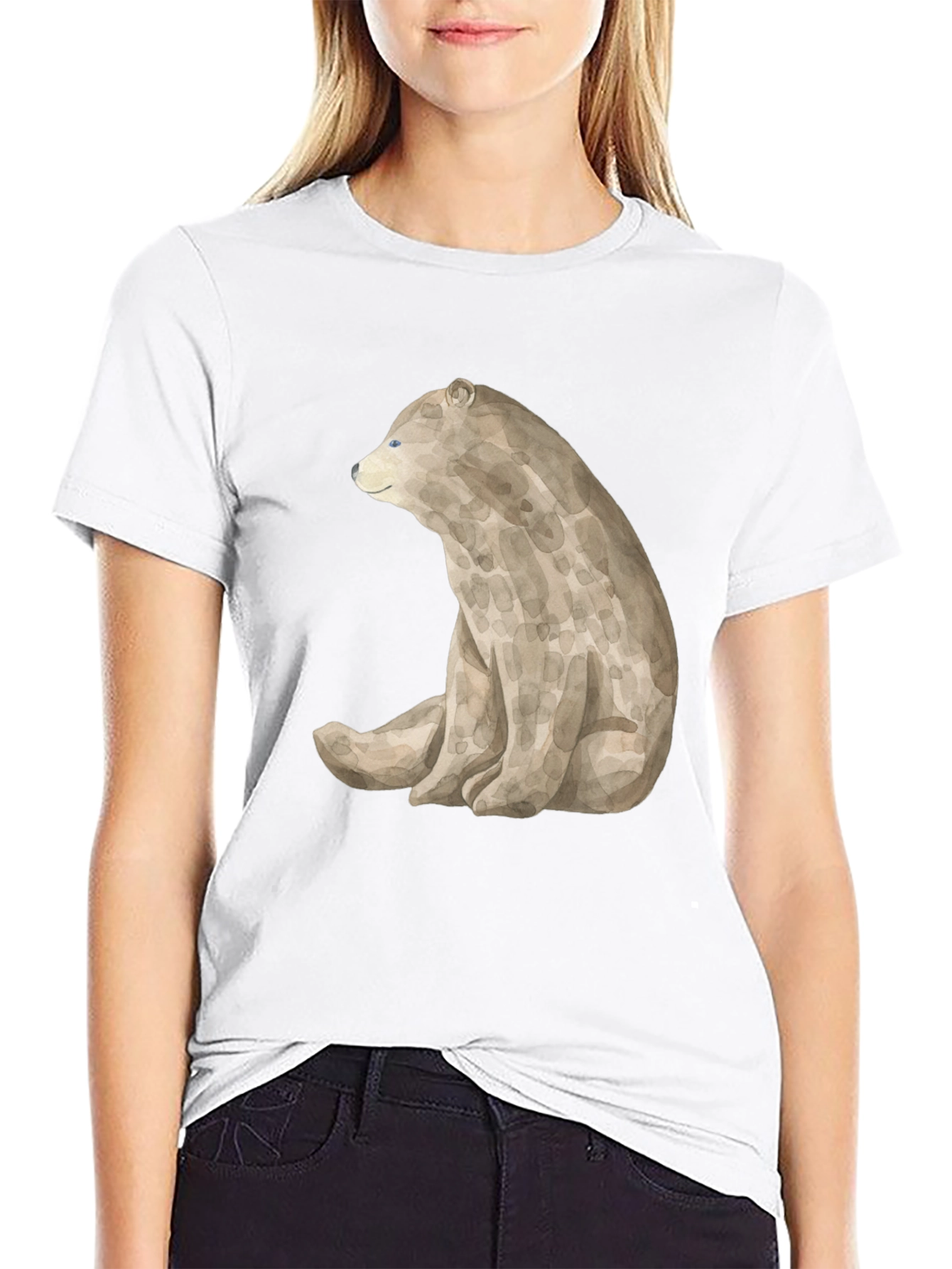Bear Graphic Black T-Shirt