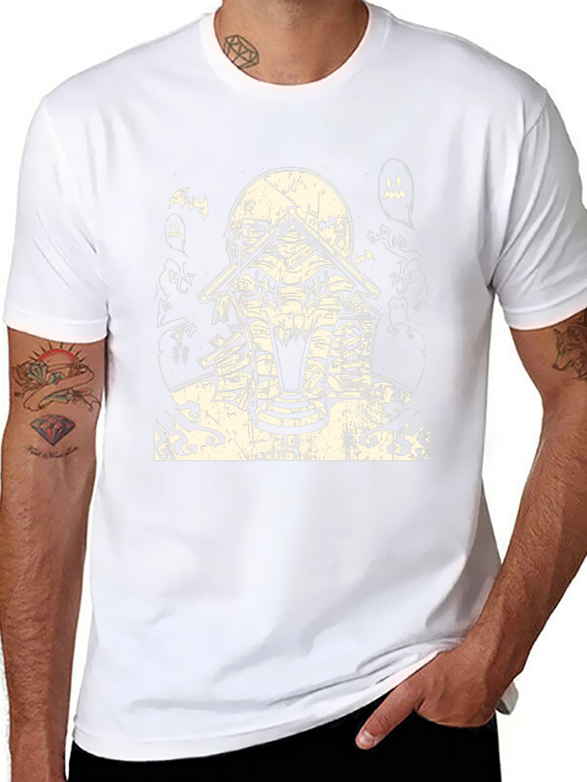Haunted House Halloween Graphic Tee
