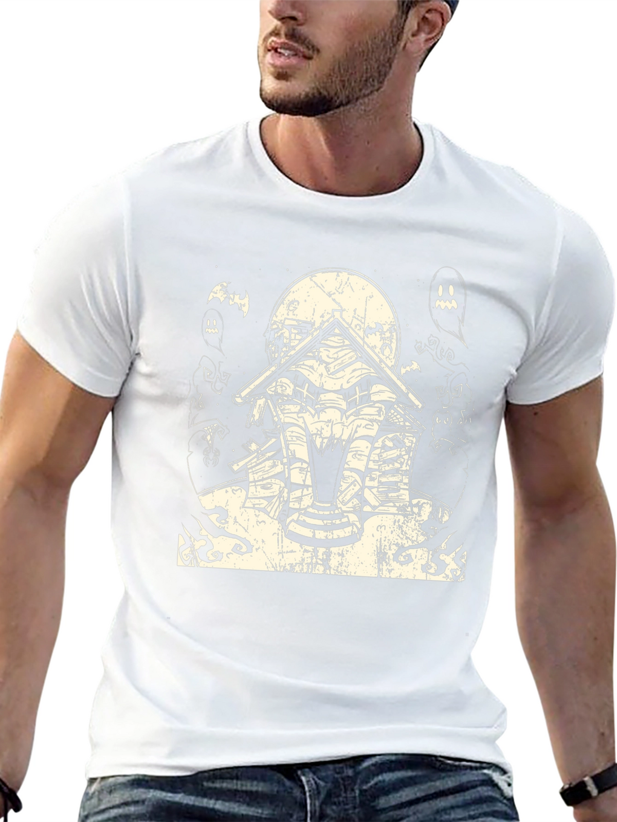 Haunted House Halloween Graphic Tee
