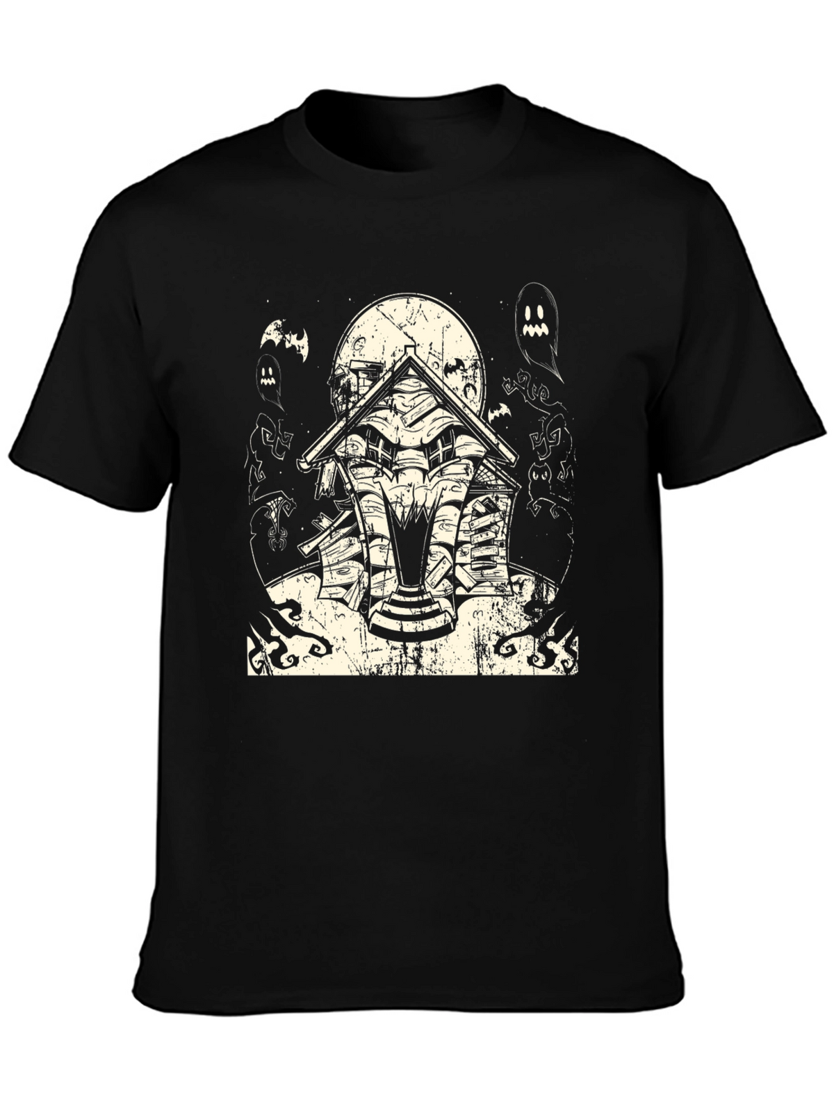 Haunted House Halloween Graphic Tee