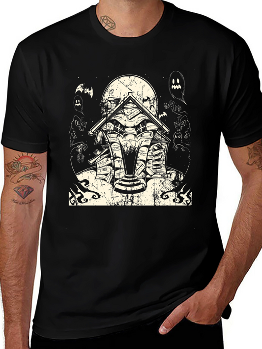 Haunted House Halloween Graphic Tee