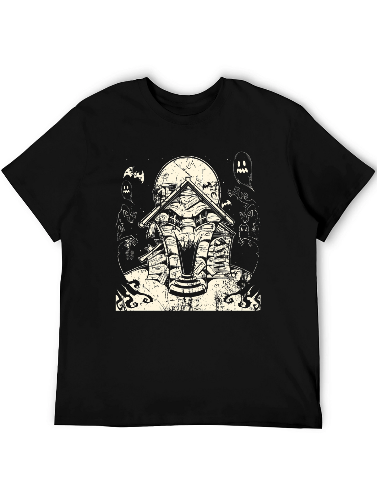Haunted House Halloween Graphic Tee