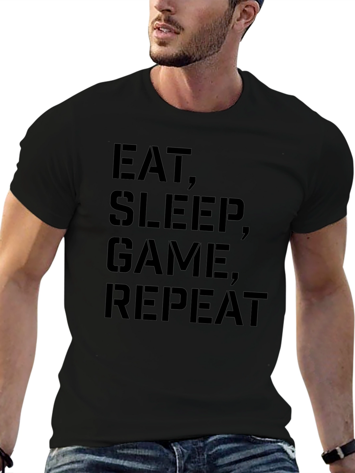 Eat Sleep Game Repeat T-Shirt