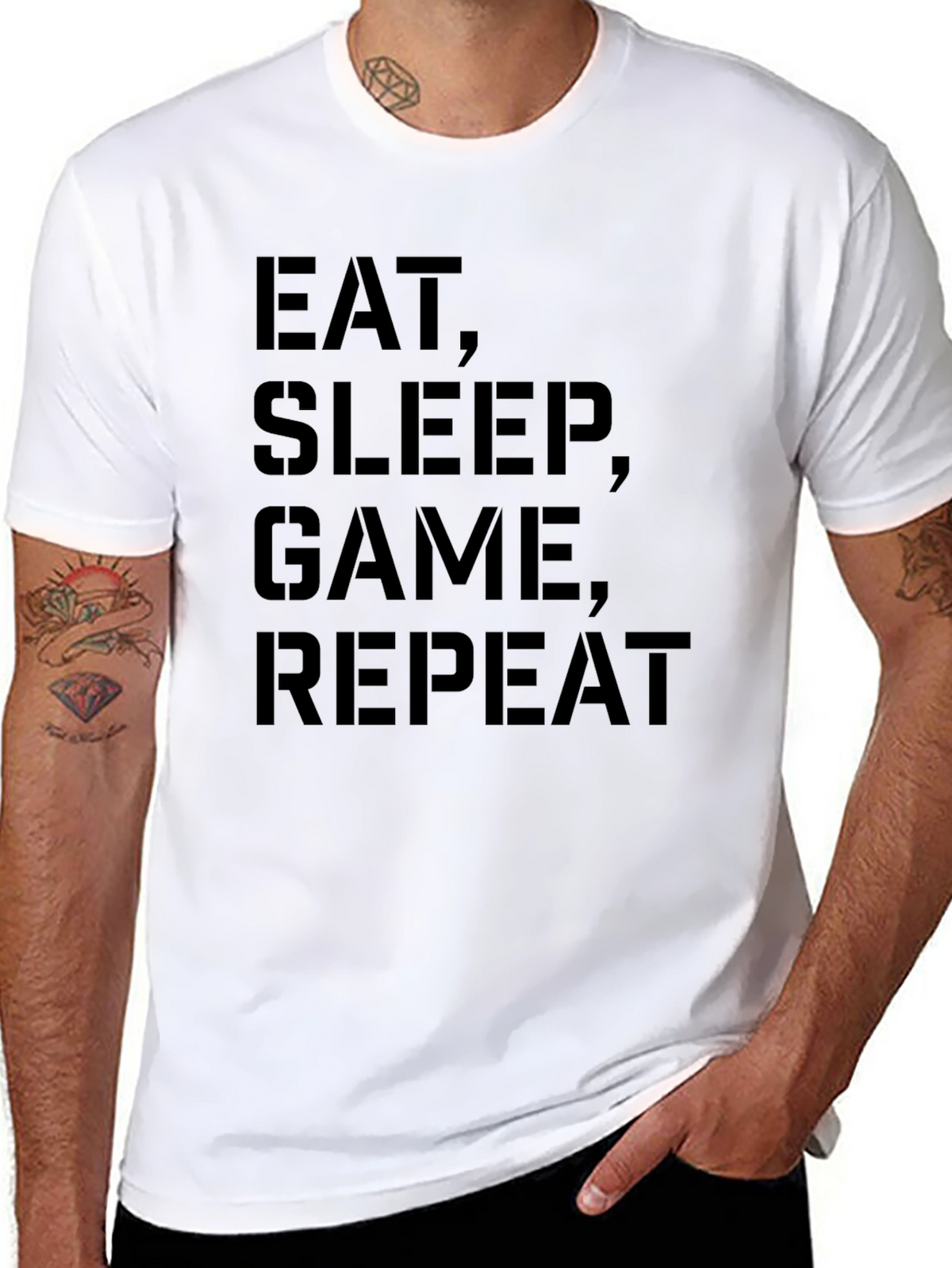 Eat Sleep Game Repeat T-Shirt