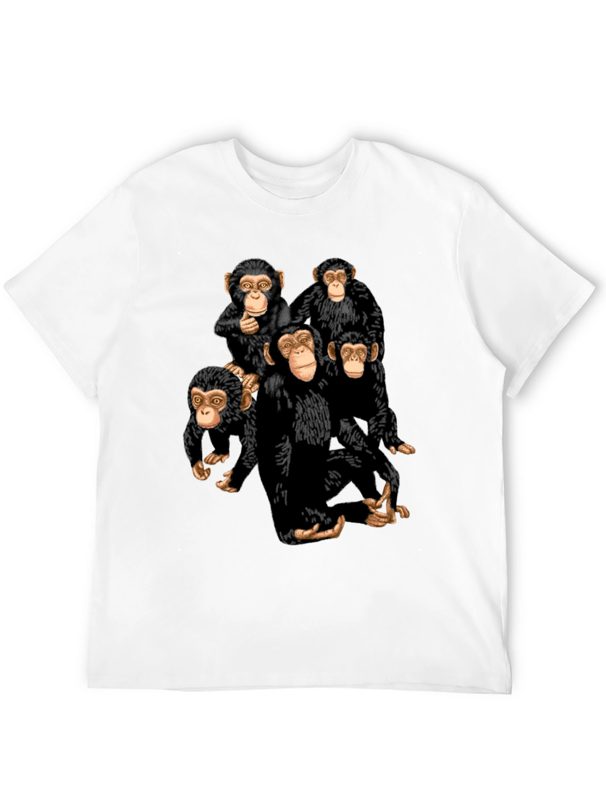 Monkey Business Graphic Tee - Black Cotton