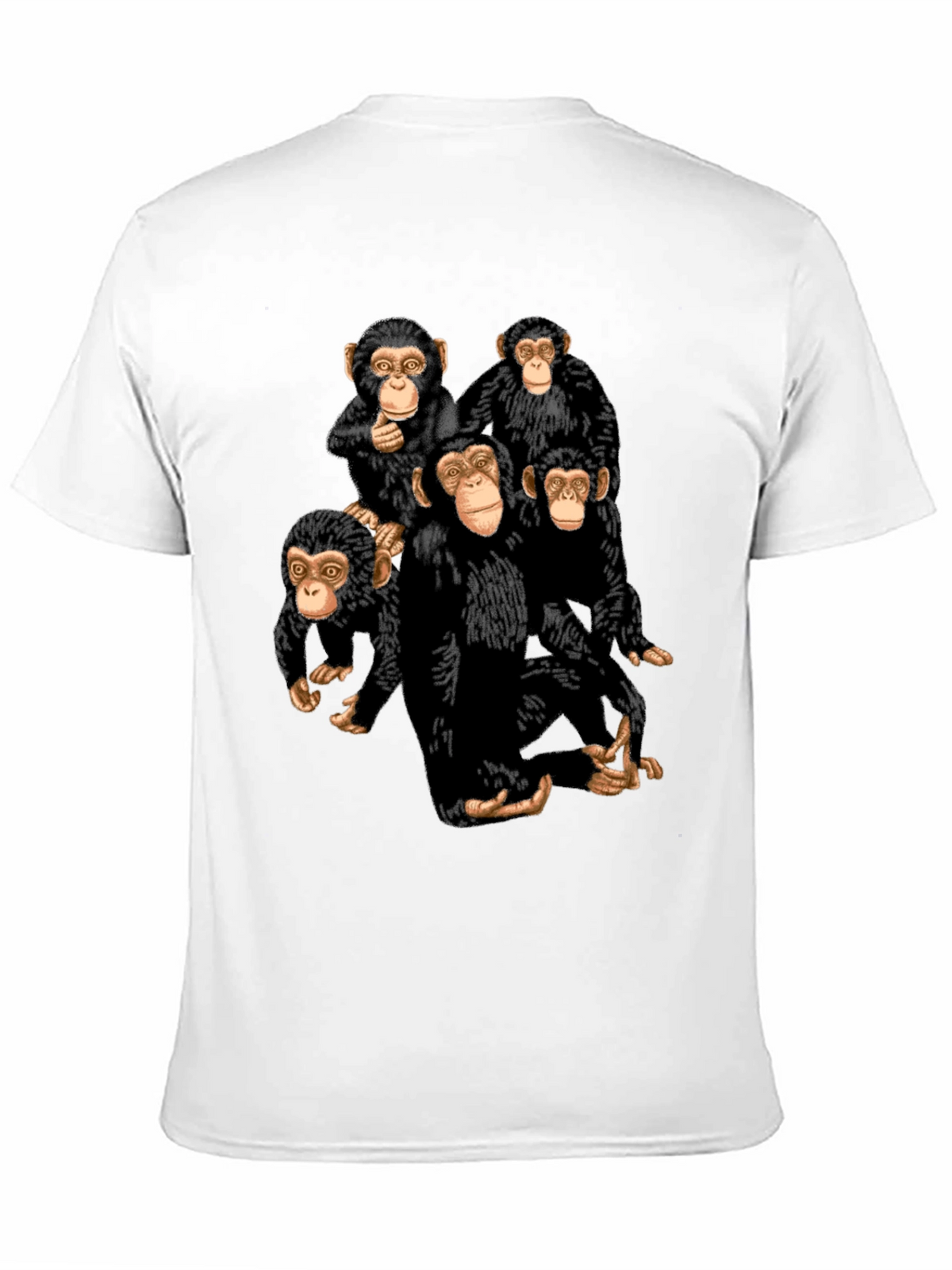 Monkey Business Graphic Tee - Black Cotton