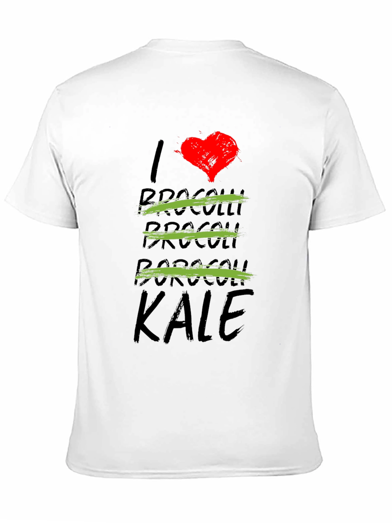 I Love Kale T-Shirt - Funny Vegan Tee