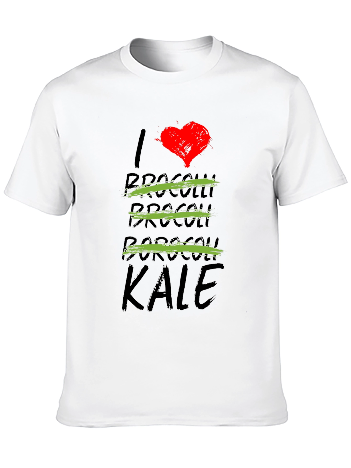 I Love Kale T-Shirt - Funny Vegan Tee