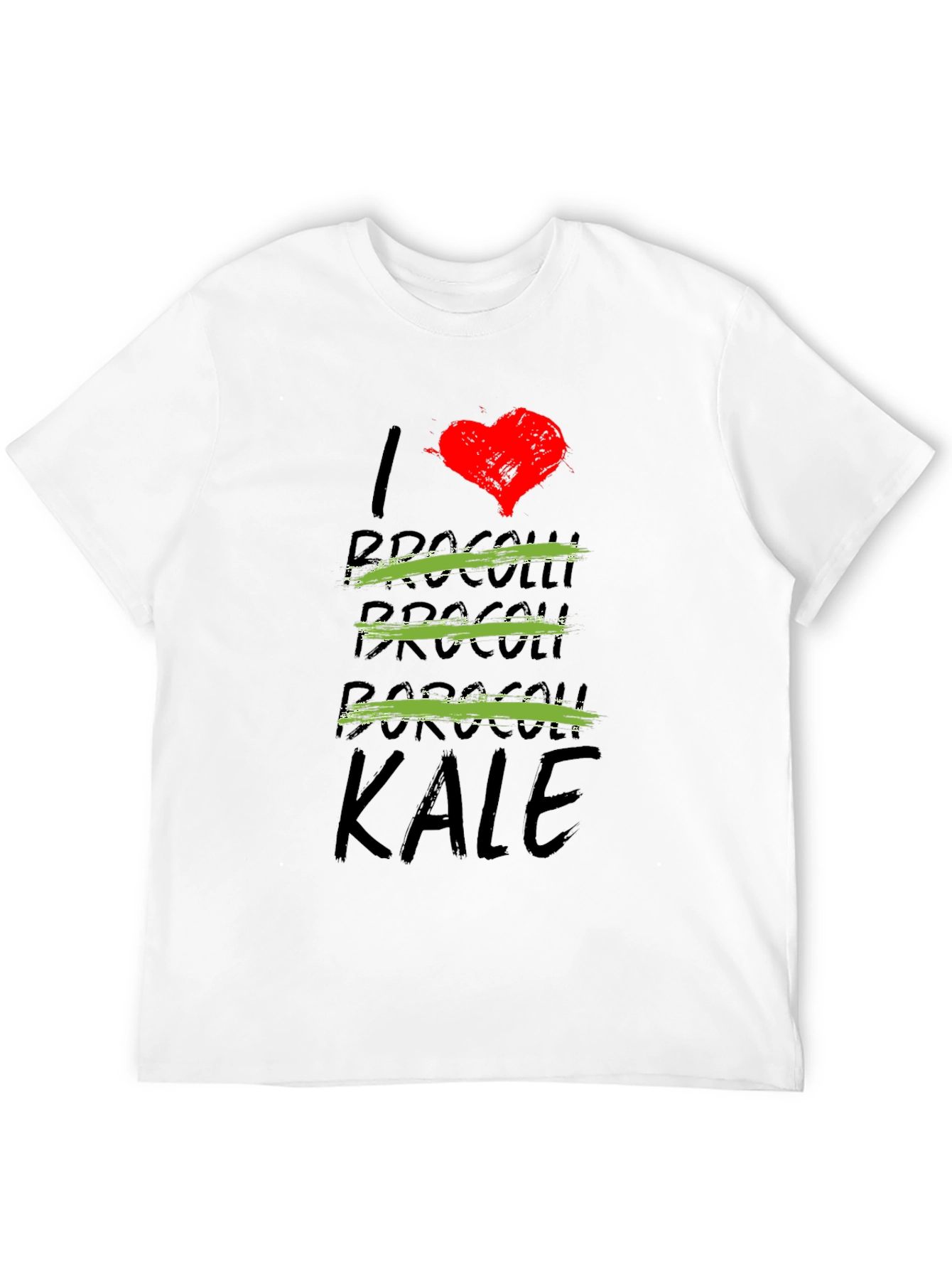 I Love Kale T-Shirt - Funny Vegan Tee