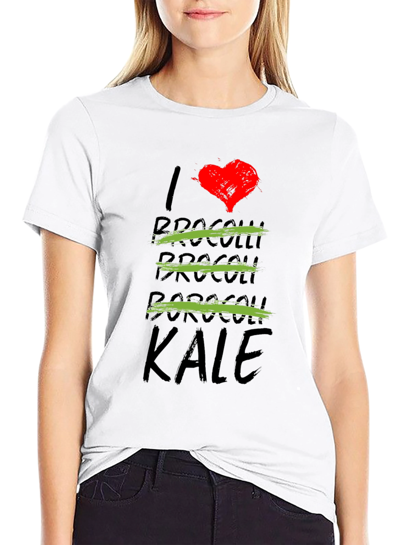 I Love Kale T-Shirt - Funny Vegan Tee