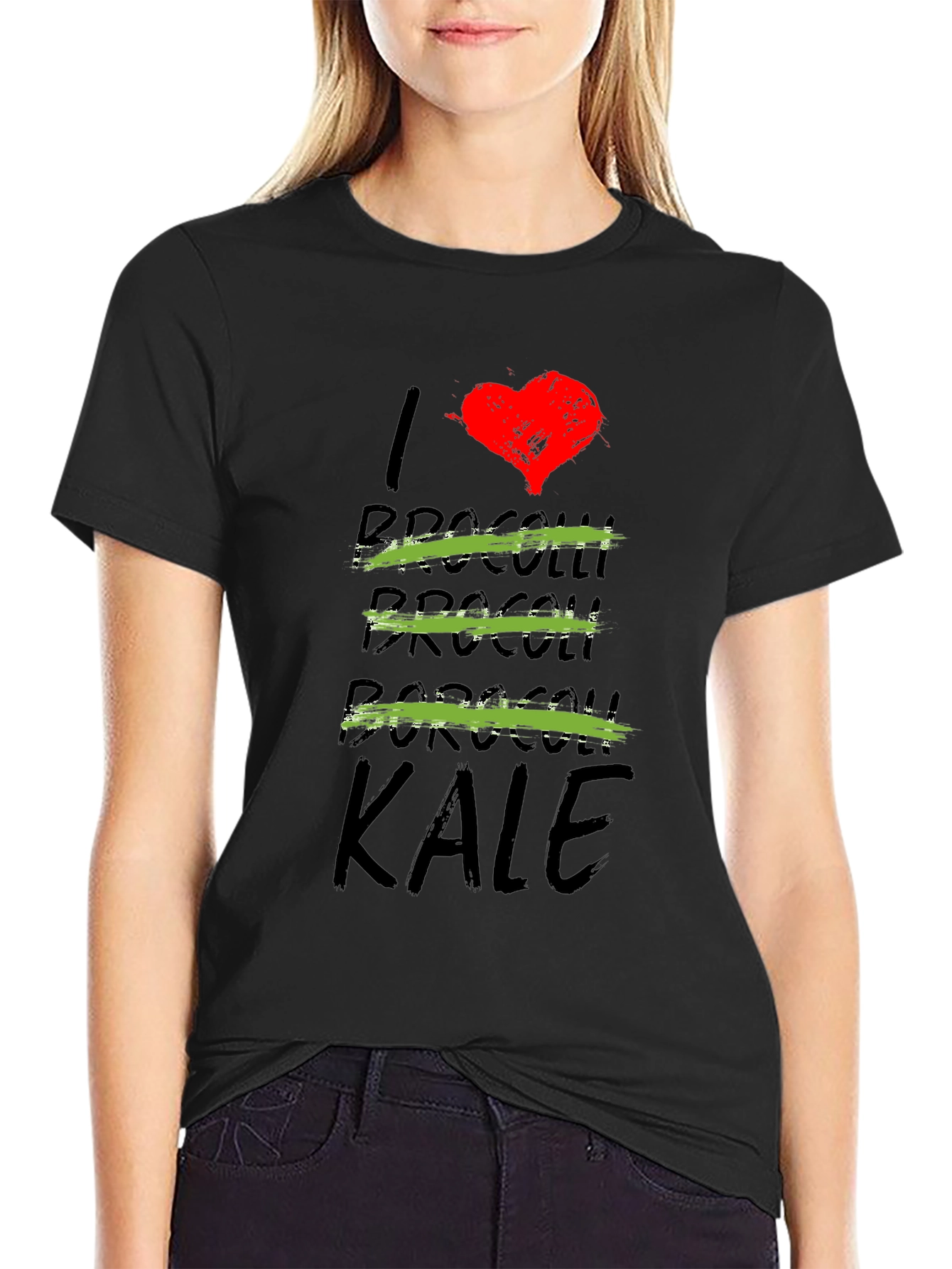 I Love Kale T-Shirt - Funny Vegan Tee