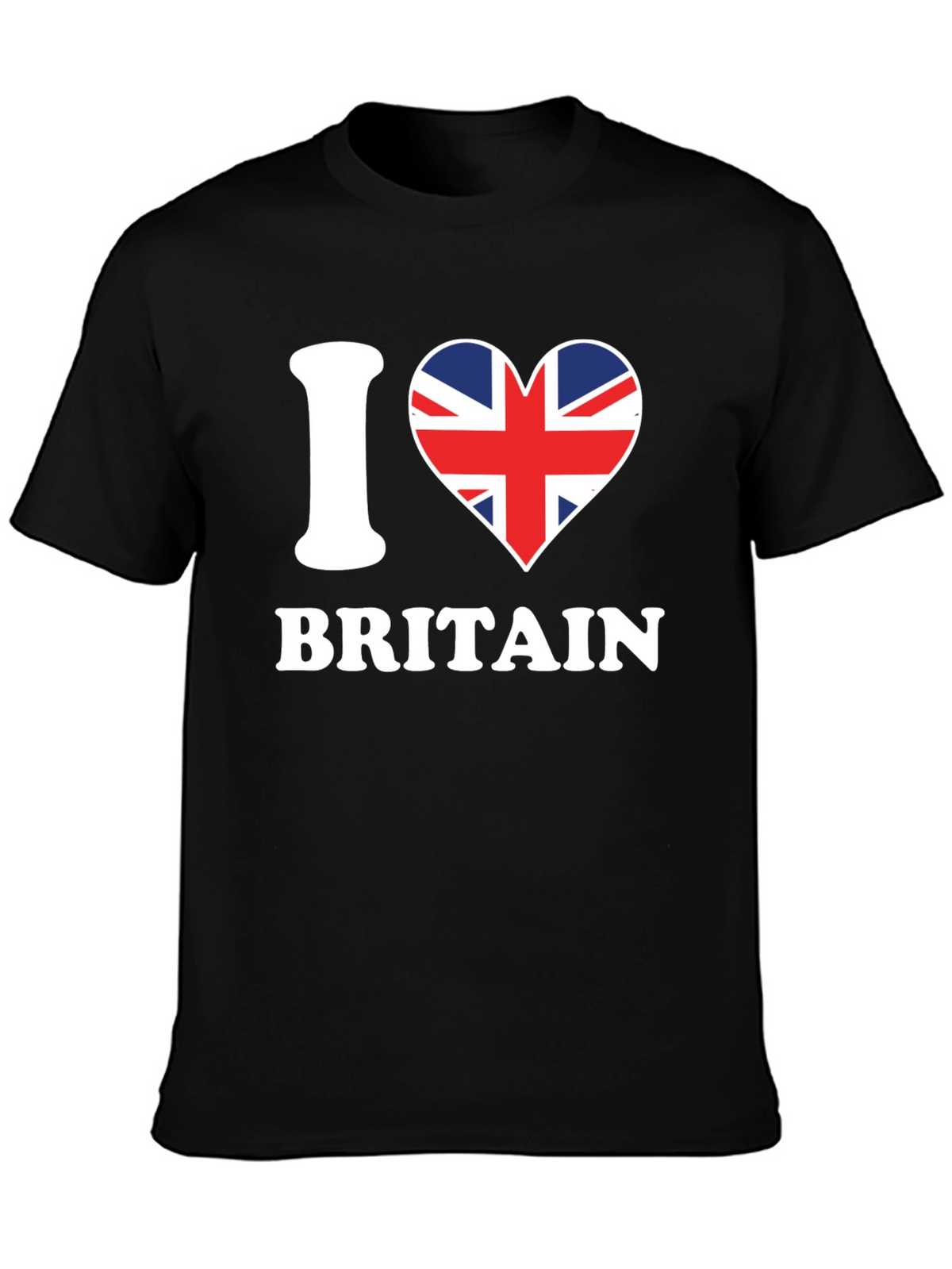 I Love Britain T-Shirt - Union Jack Heart Design