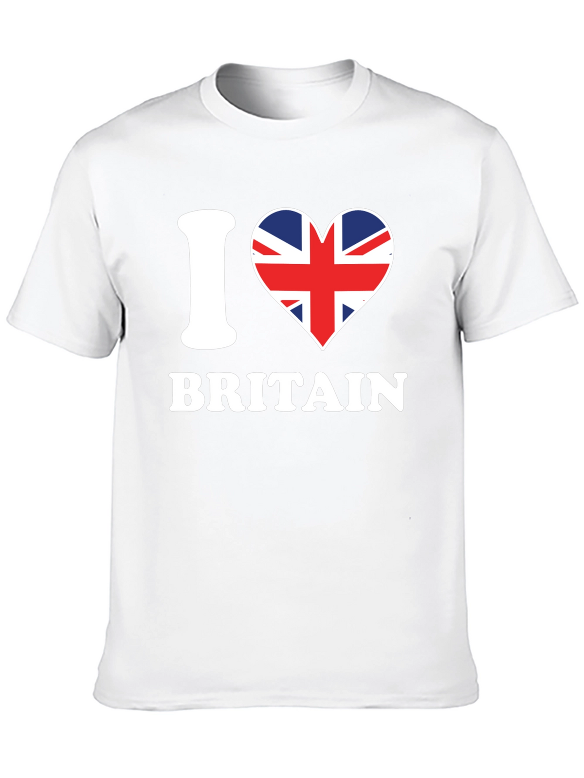 I Love Britain T-Shirt - Union Jack Heart Design