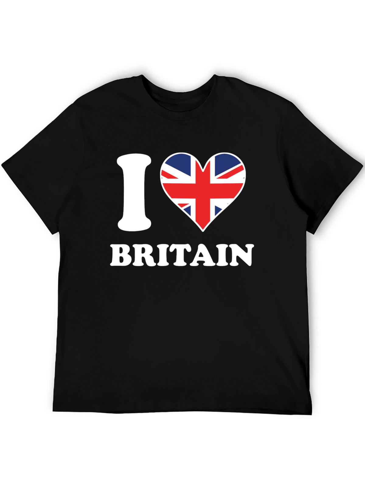 I Love Britain T-Shirt - Union Jack Heart Design