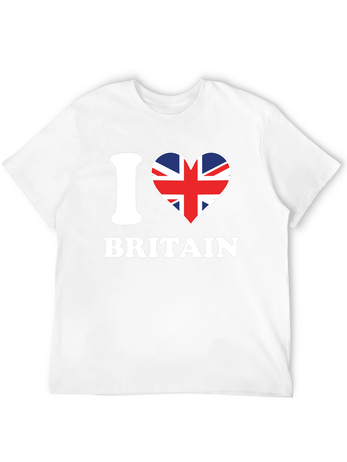 I Love Britain T-Shirt - Union Jack Heart Design