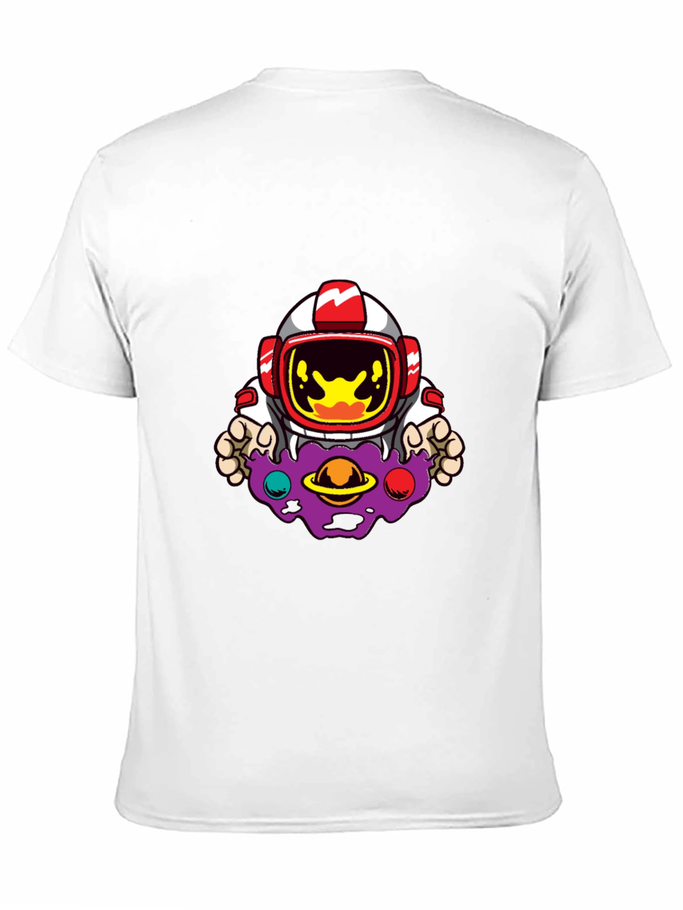 Astronaut Galaxy Graphic Black T-Shirt