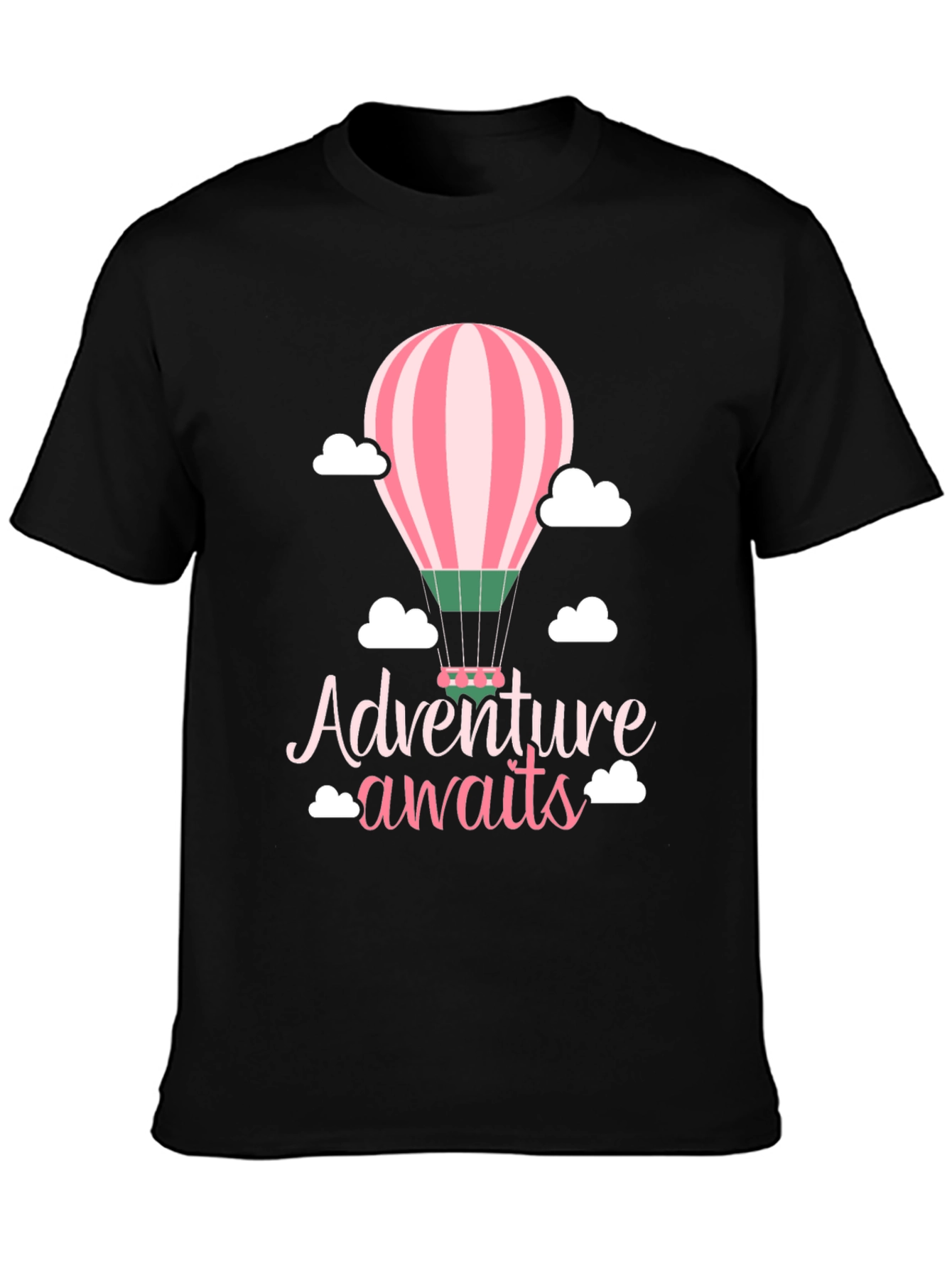 Adventure Awaits Hot Air Balloon Graphic Tee