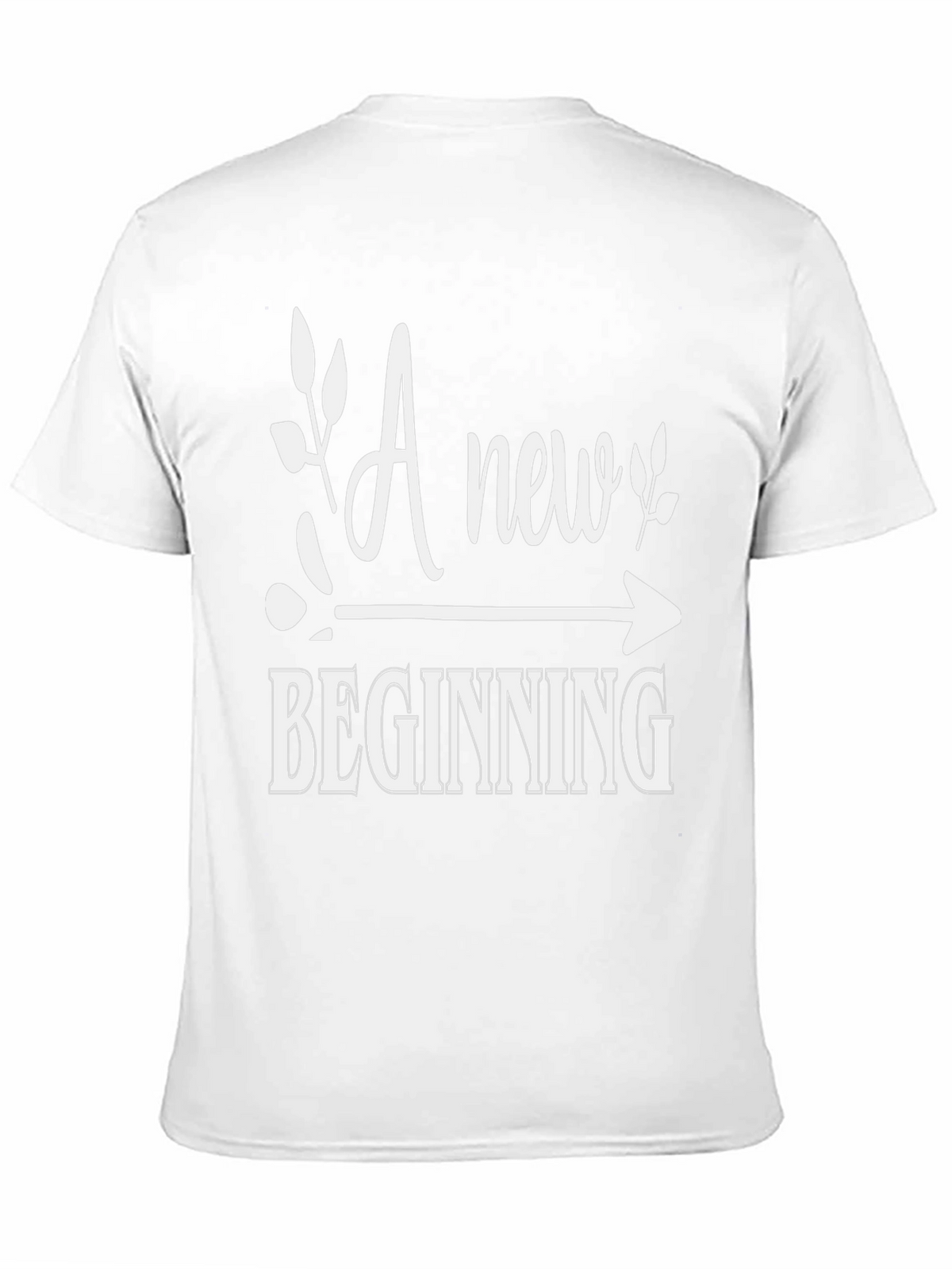 New Beginning Graphic Tee - Stylish Black Shirt