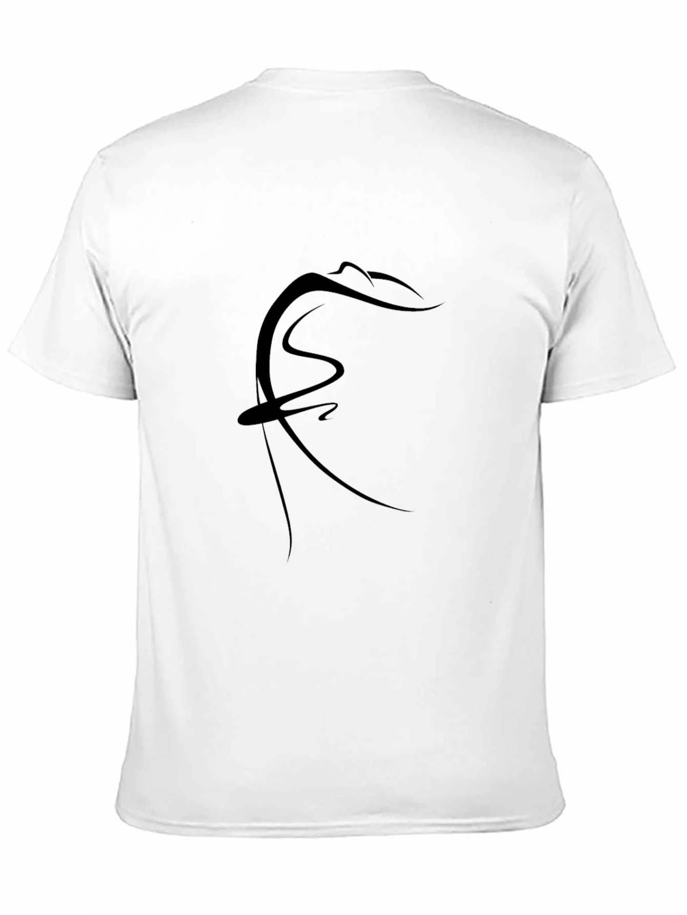 Minimalist Abstract Art Black T-Shirt