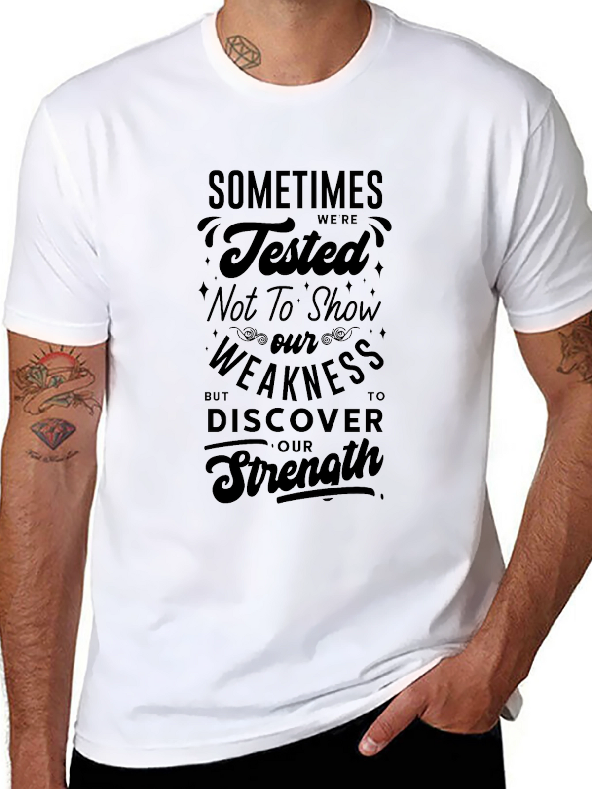 Inspirational Graphic Black T-Shirt
