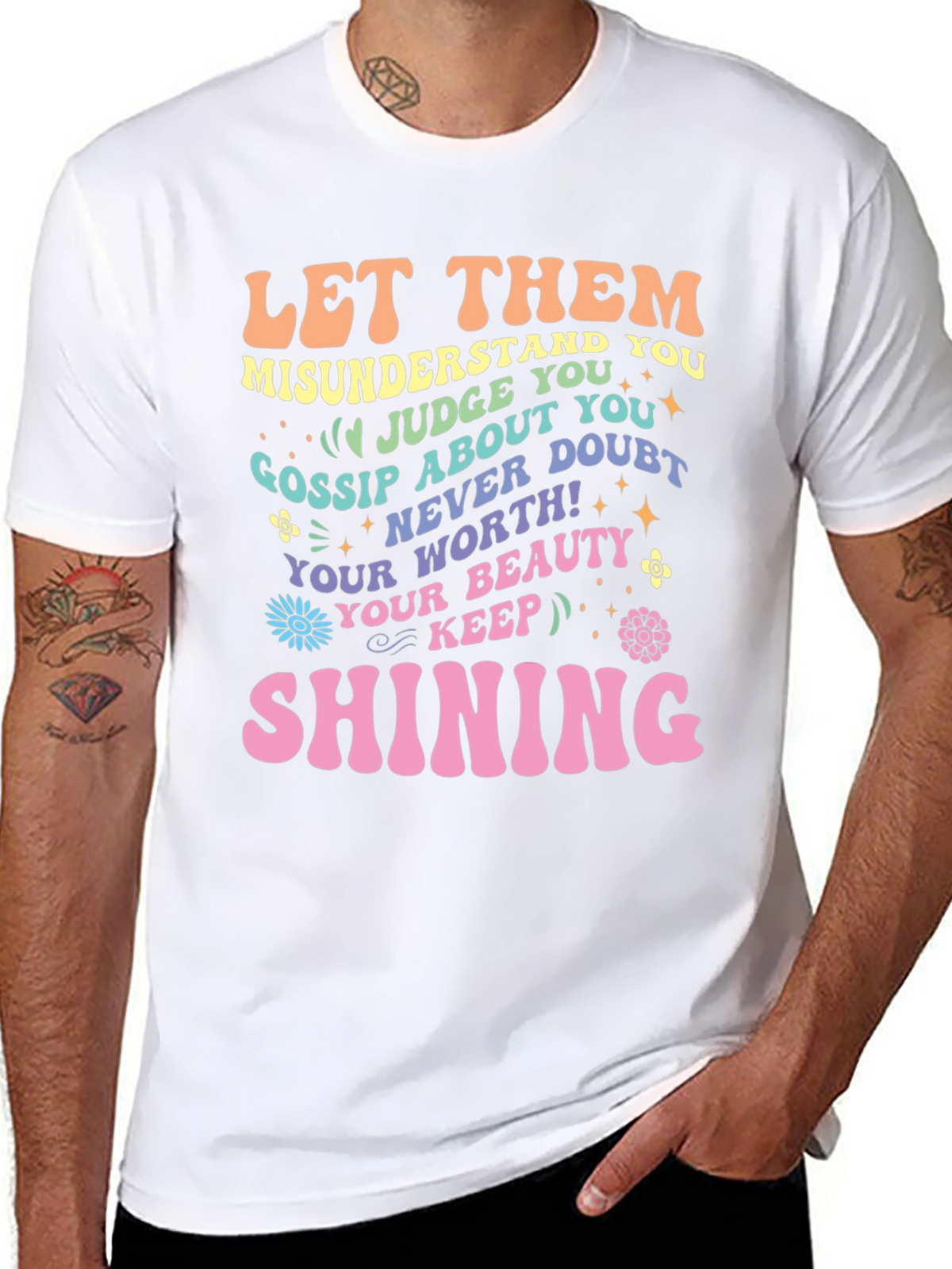 Inspirational Graphic Tee - Let Them Shine