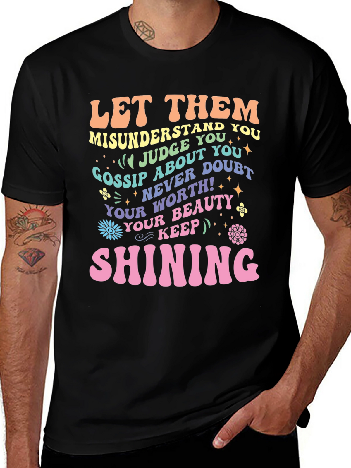 Inspirational Graphic Tee - Let Them Shine
