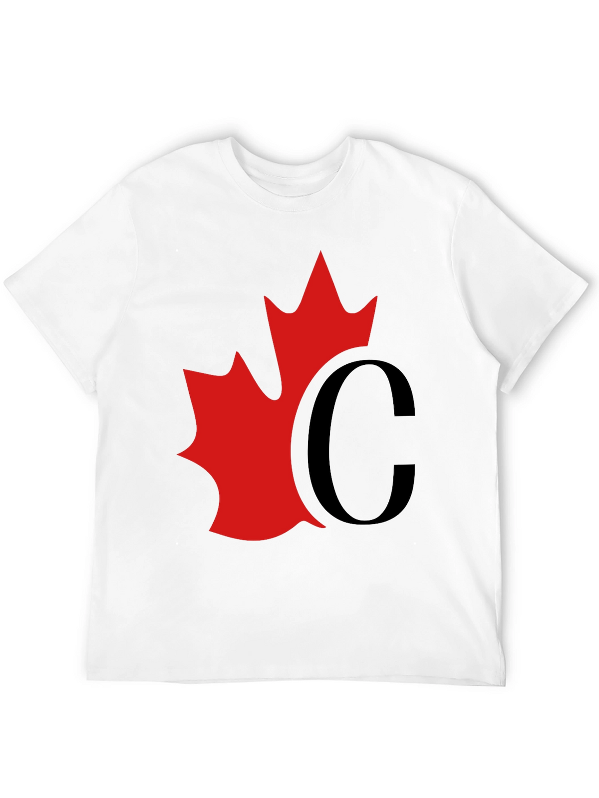 Red Leaf Black Tee