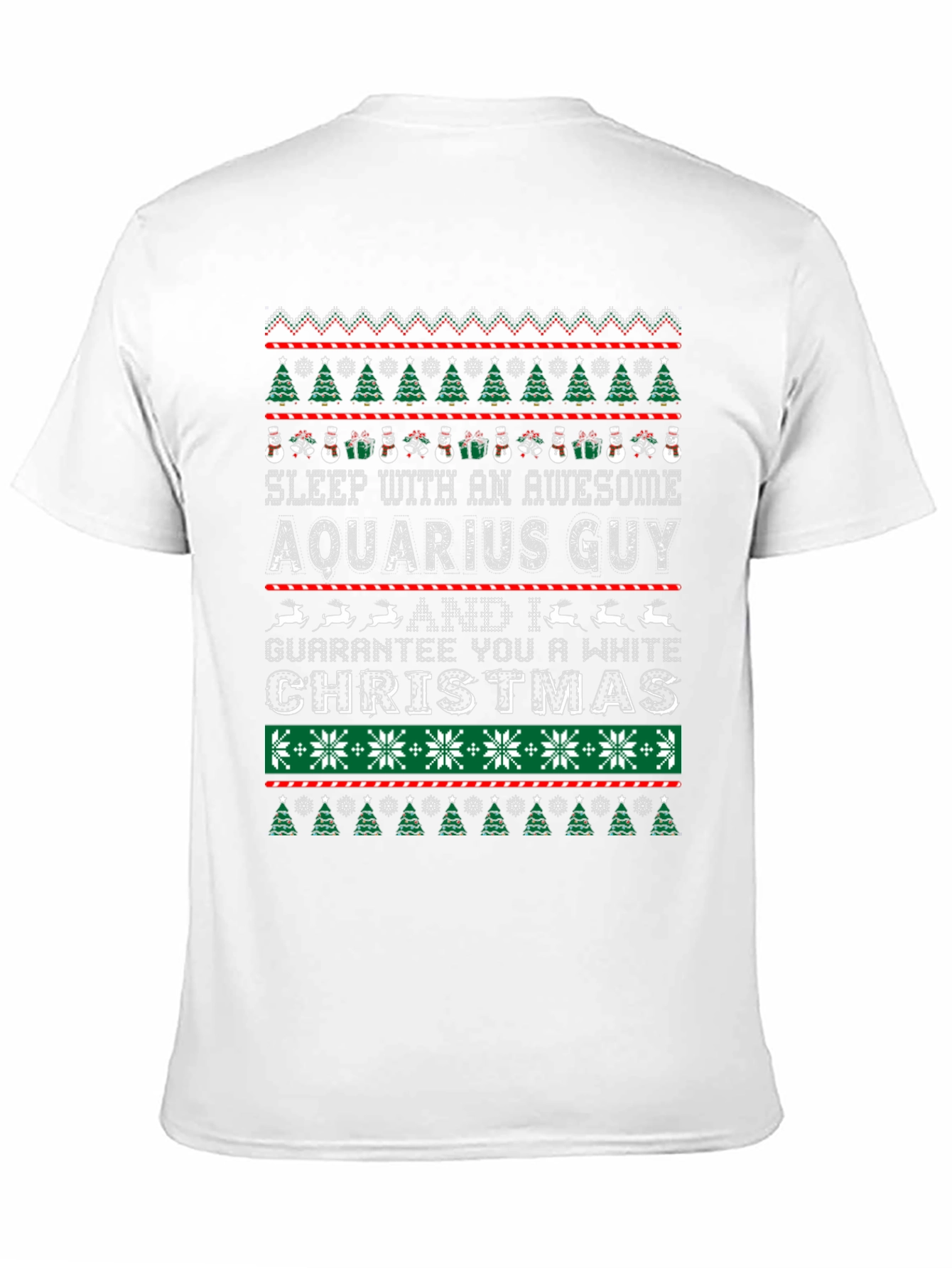 Aquarius Guy Ugly Christmas Sweater Style T-Shirt