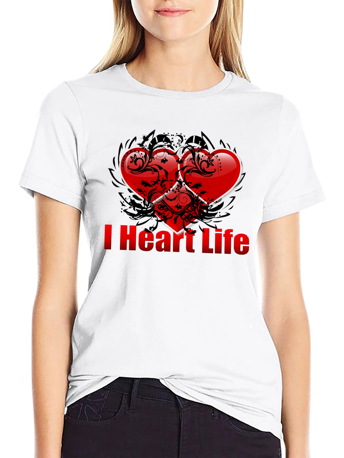 I Heart Life T-Shirt - Stylish Graphic Tee