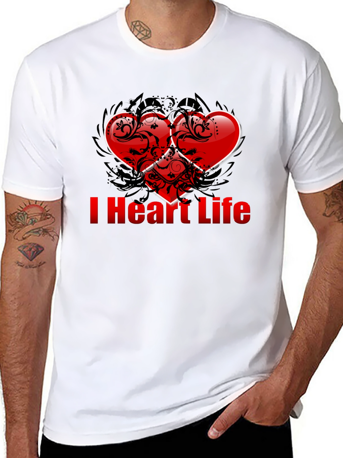 I Heart Life T-Shirt - Stylish Graphic Tee