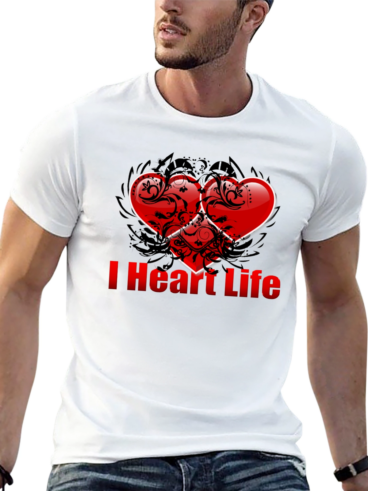 I Heart Life T-Shirt - Stylish Graphic Tee