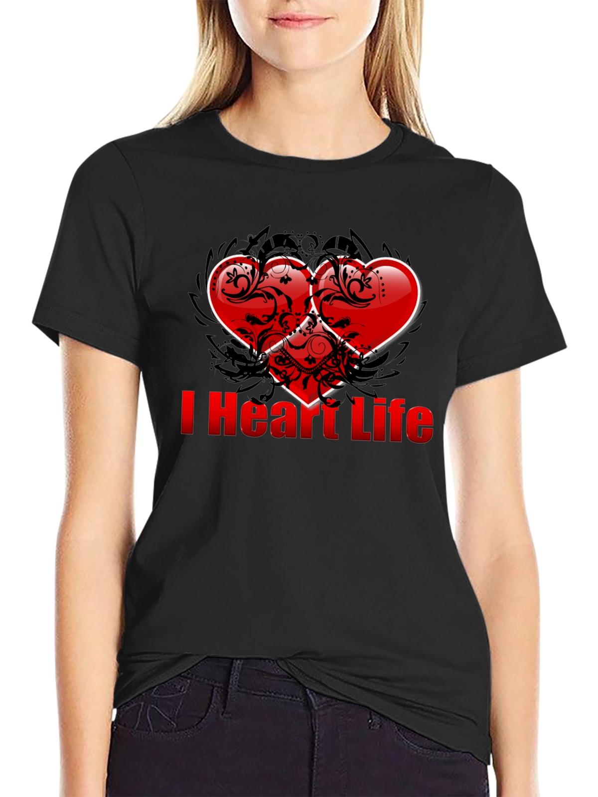 I Heart Life T-Shirt - Stylish Graphic Tee