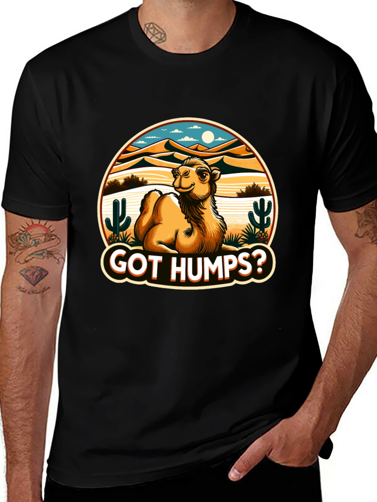 Got Humps? Novelty Desert Camel T-Shirt