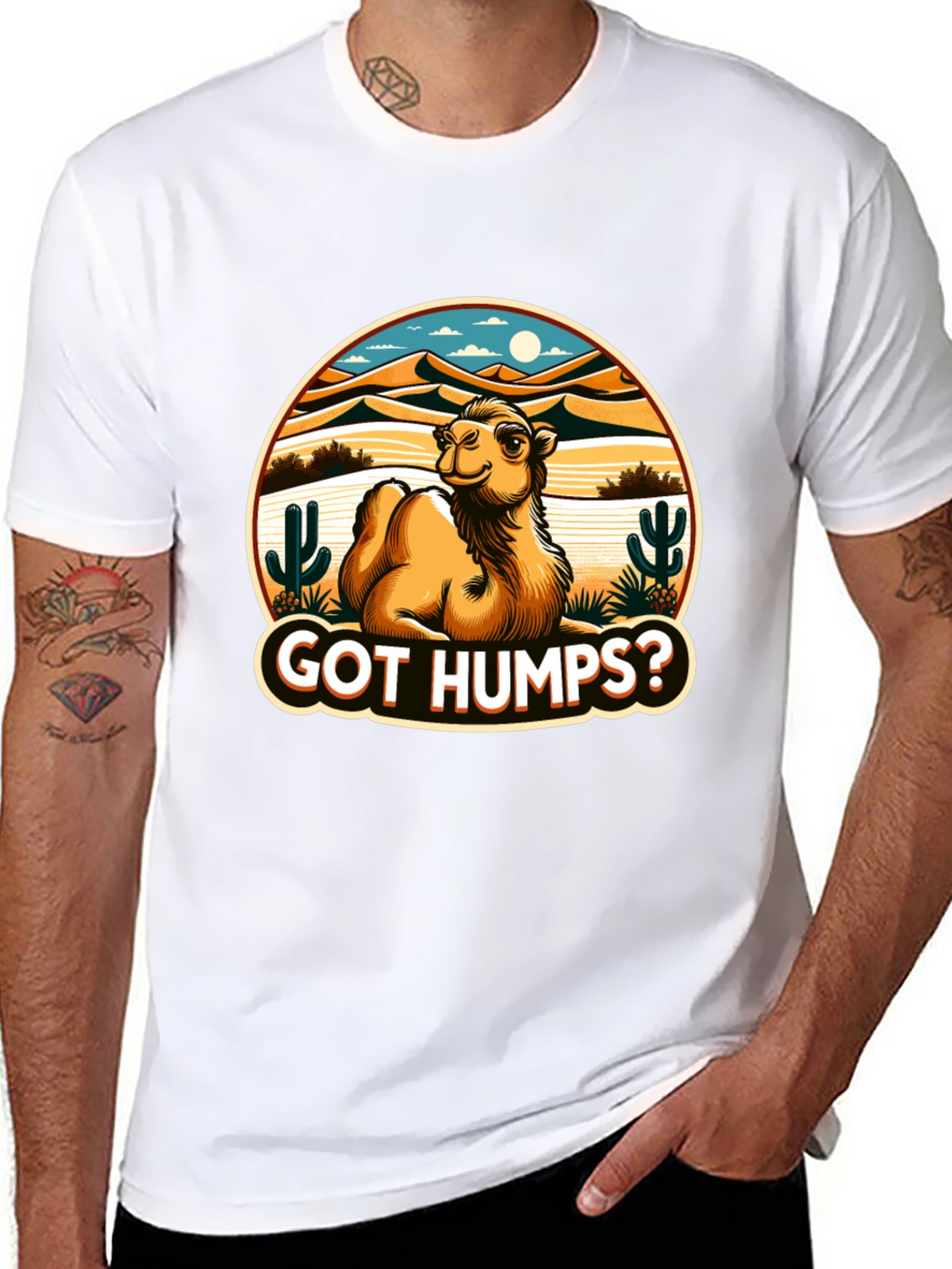 Got Humps? Novelty Desert Camel T-Shirt