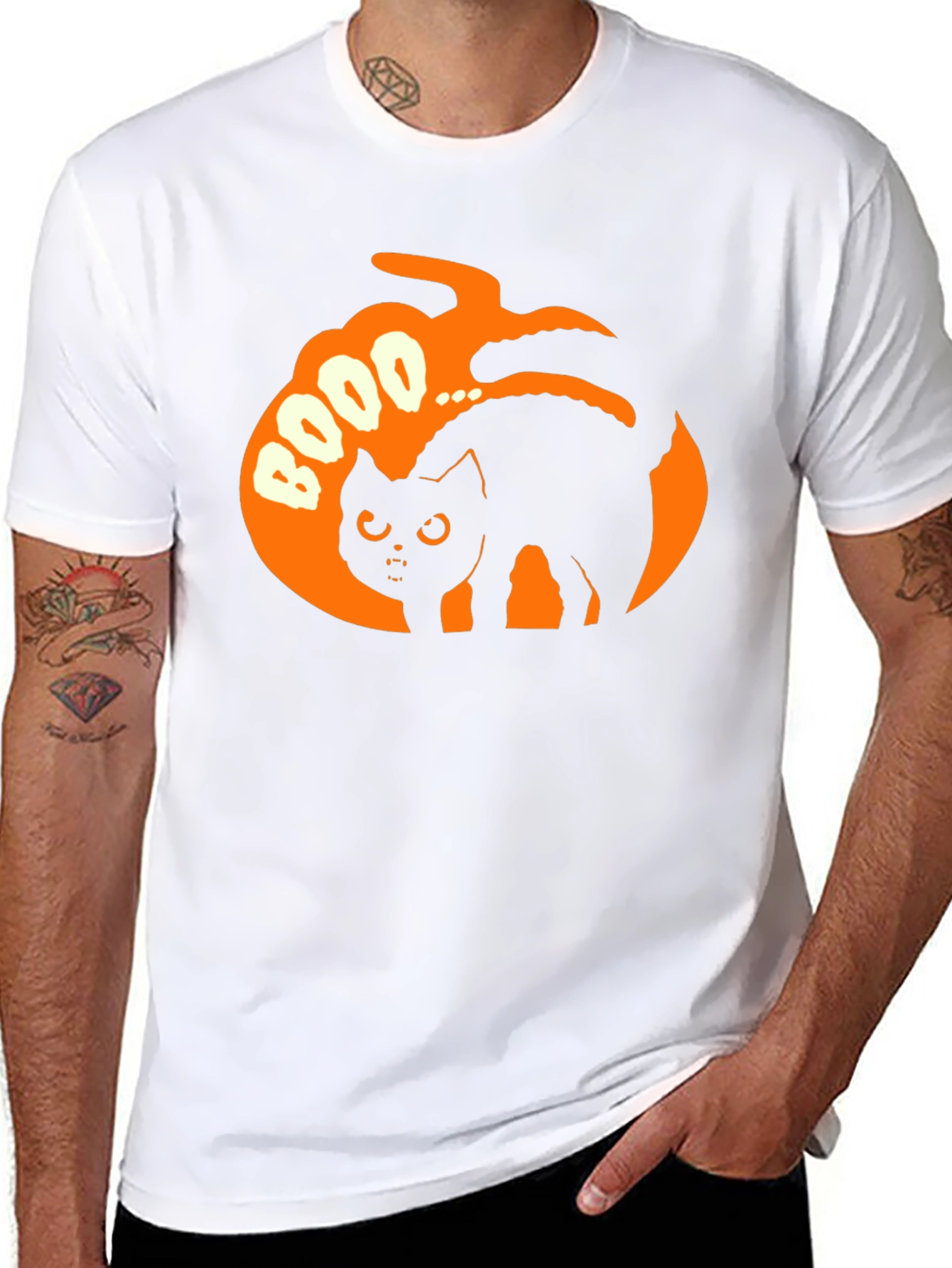 Halloween Cat BOOO T-Shirt