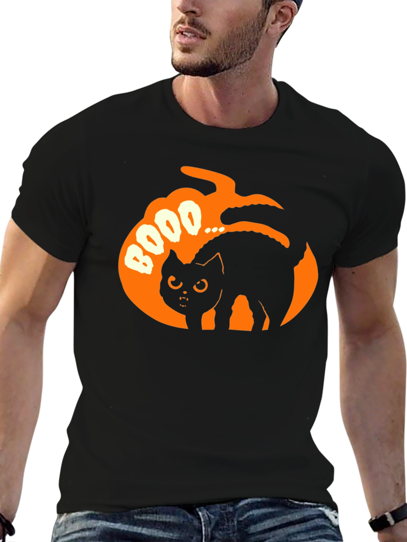 Halloween Cat BOOO T-Shirt
