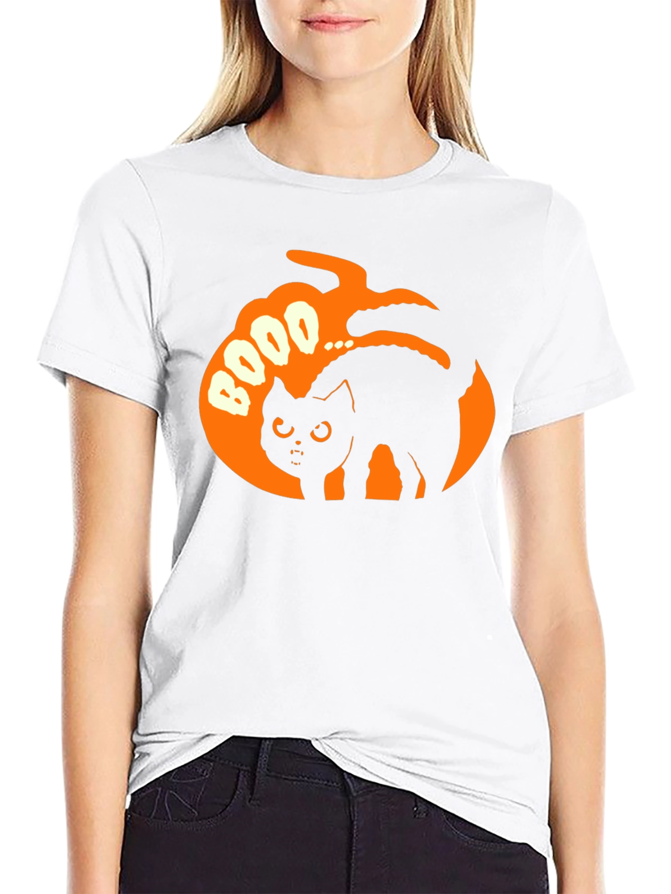 Halloween Cat BOOO T-Shirt