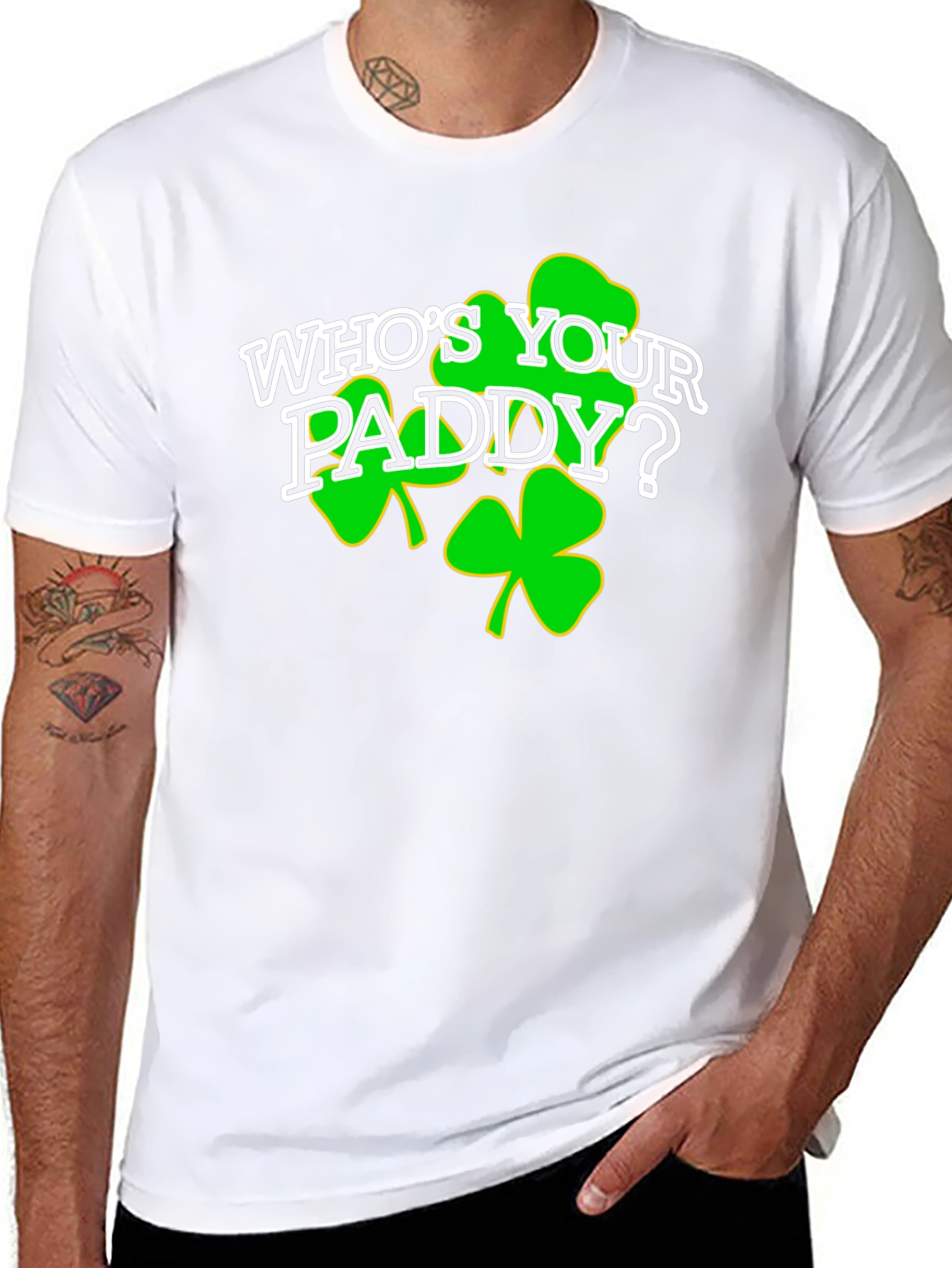 Whos Your Paddy? St. Patricks Day Black T-Shirt