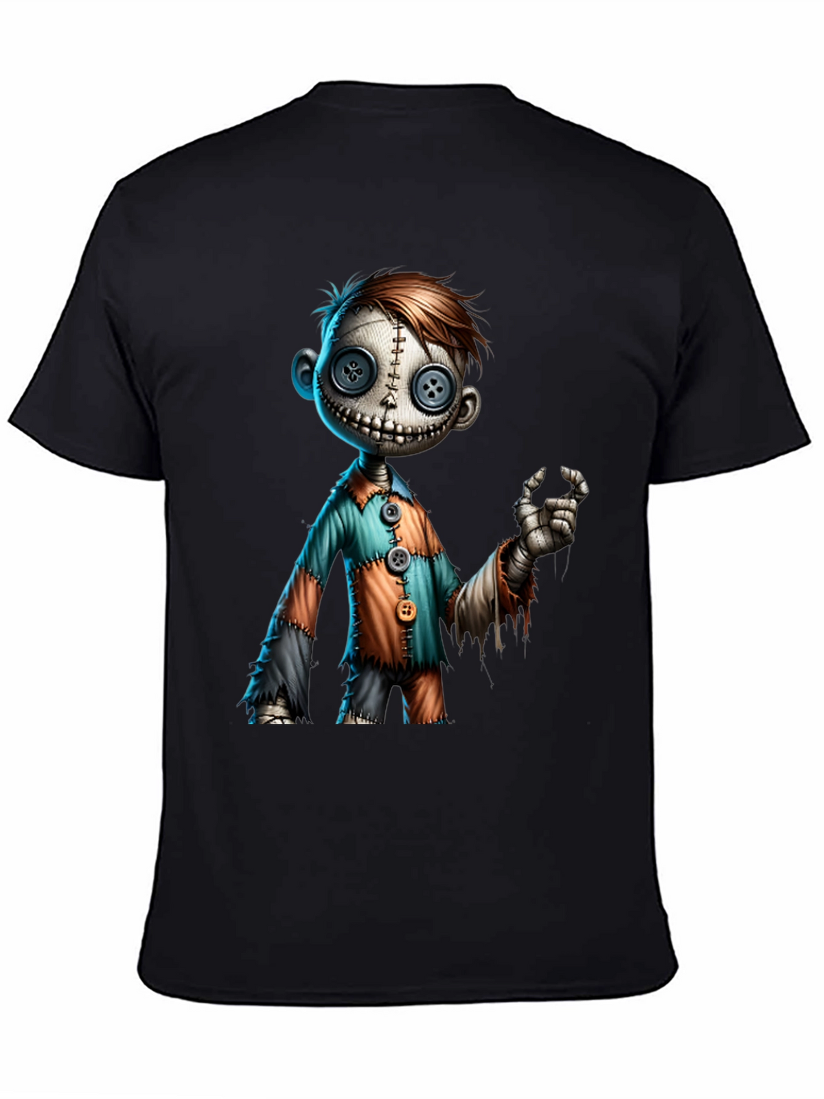 Creepy Doll Graphic Tee - Unique Halloween Shirt