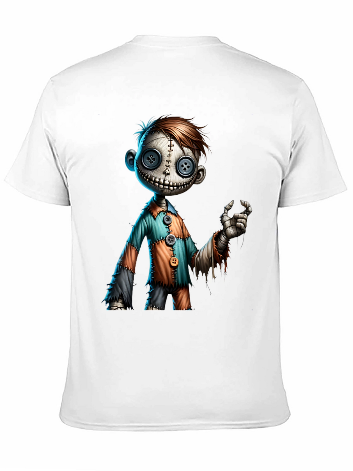 Creepy Doll Graphic Tee - Unique Halloween Shirt