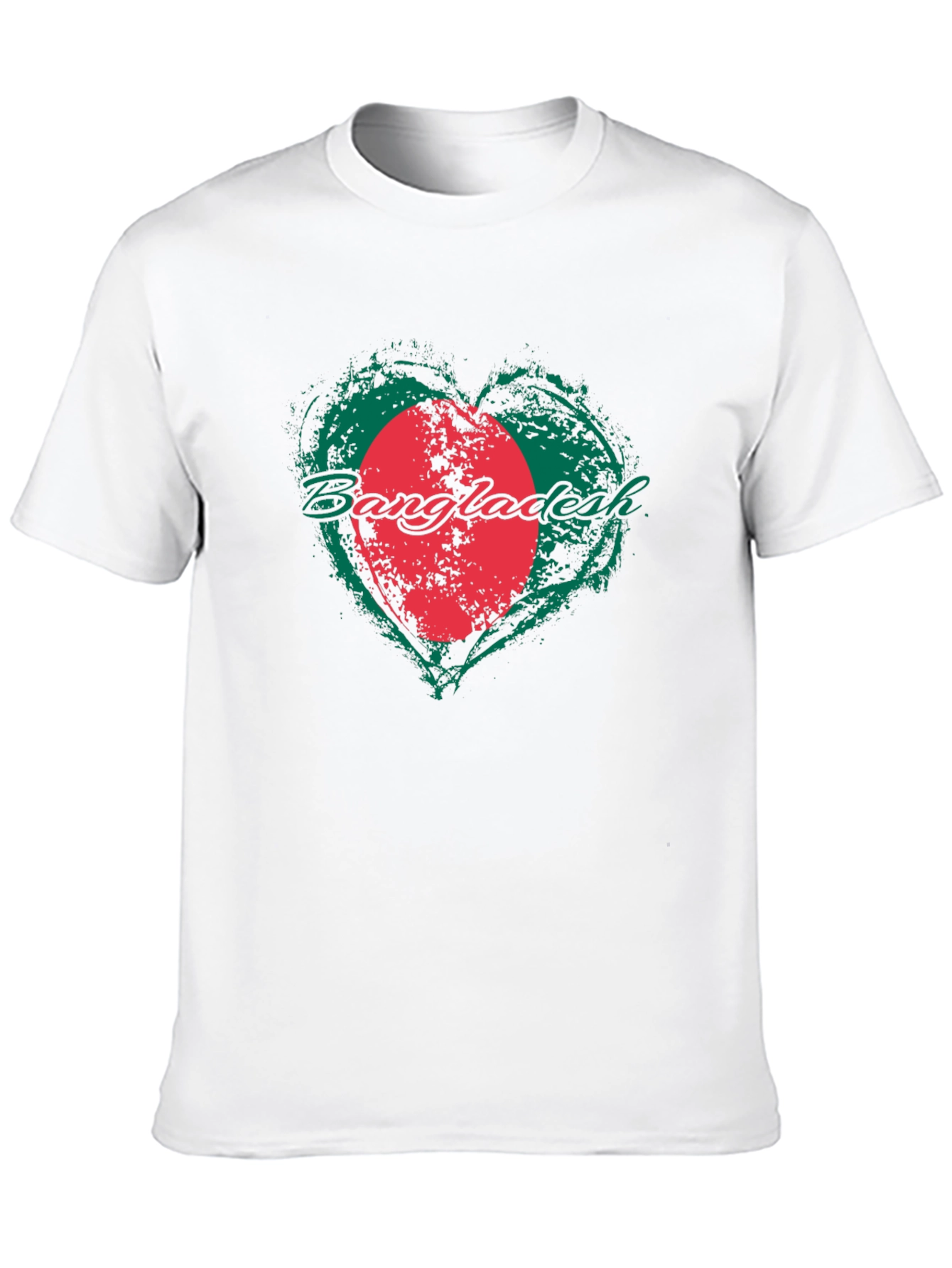 Bangladesh Flag Heart T-Shirt