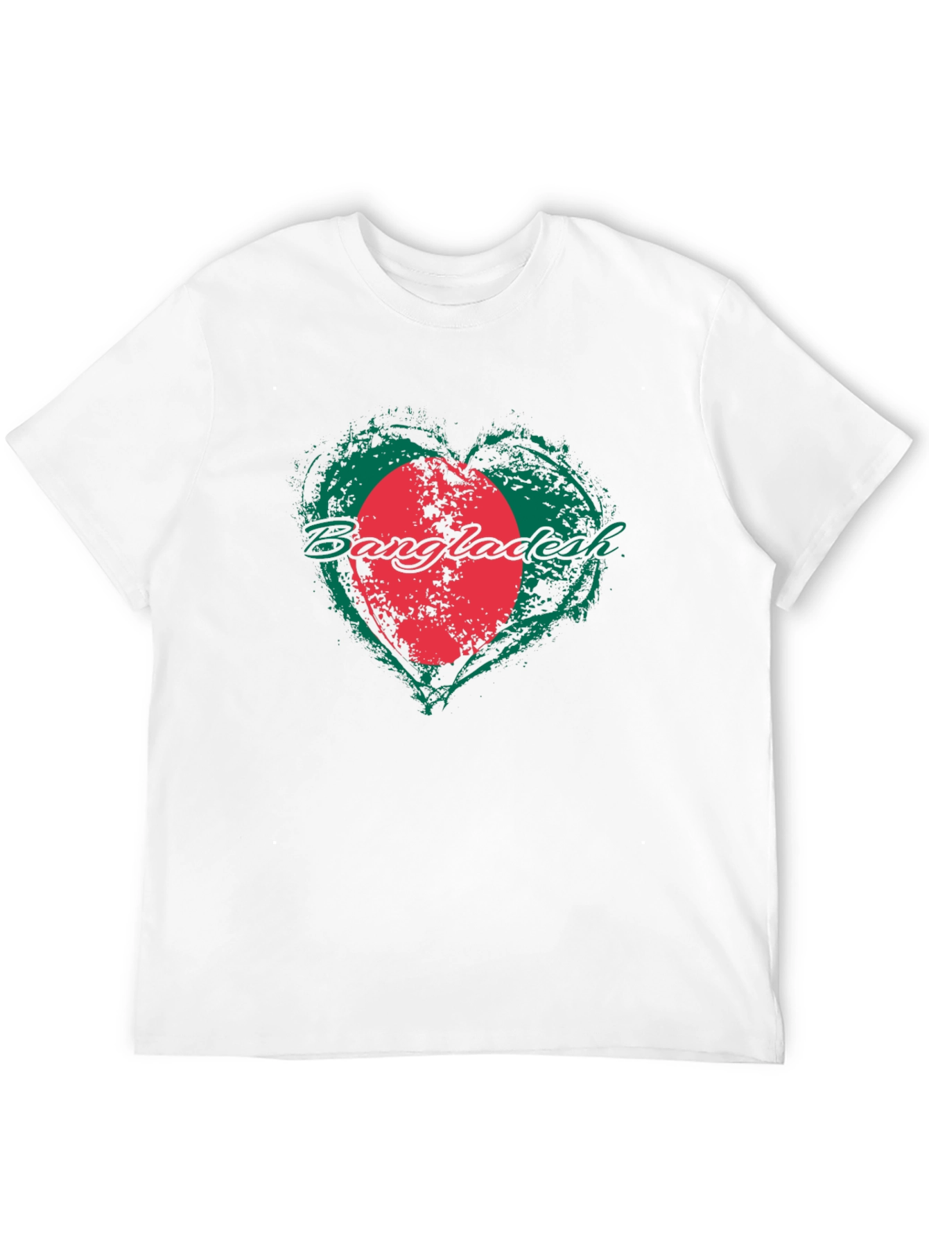 Bangladesh Flag Heart T-Shirt