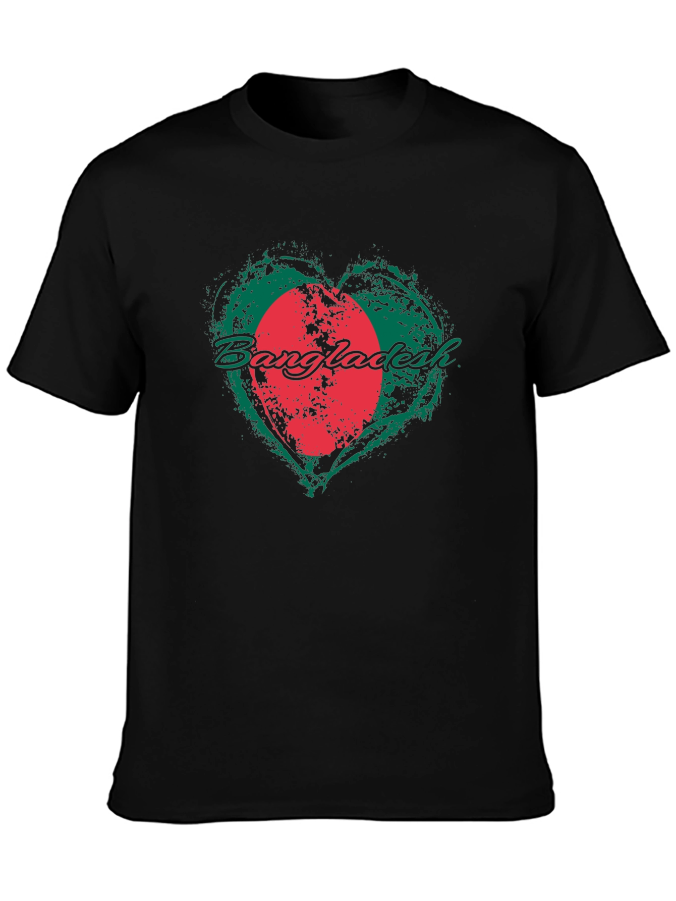 Bangladesh Flag Heart T-Shirt