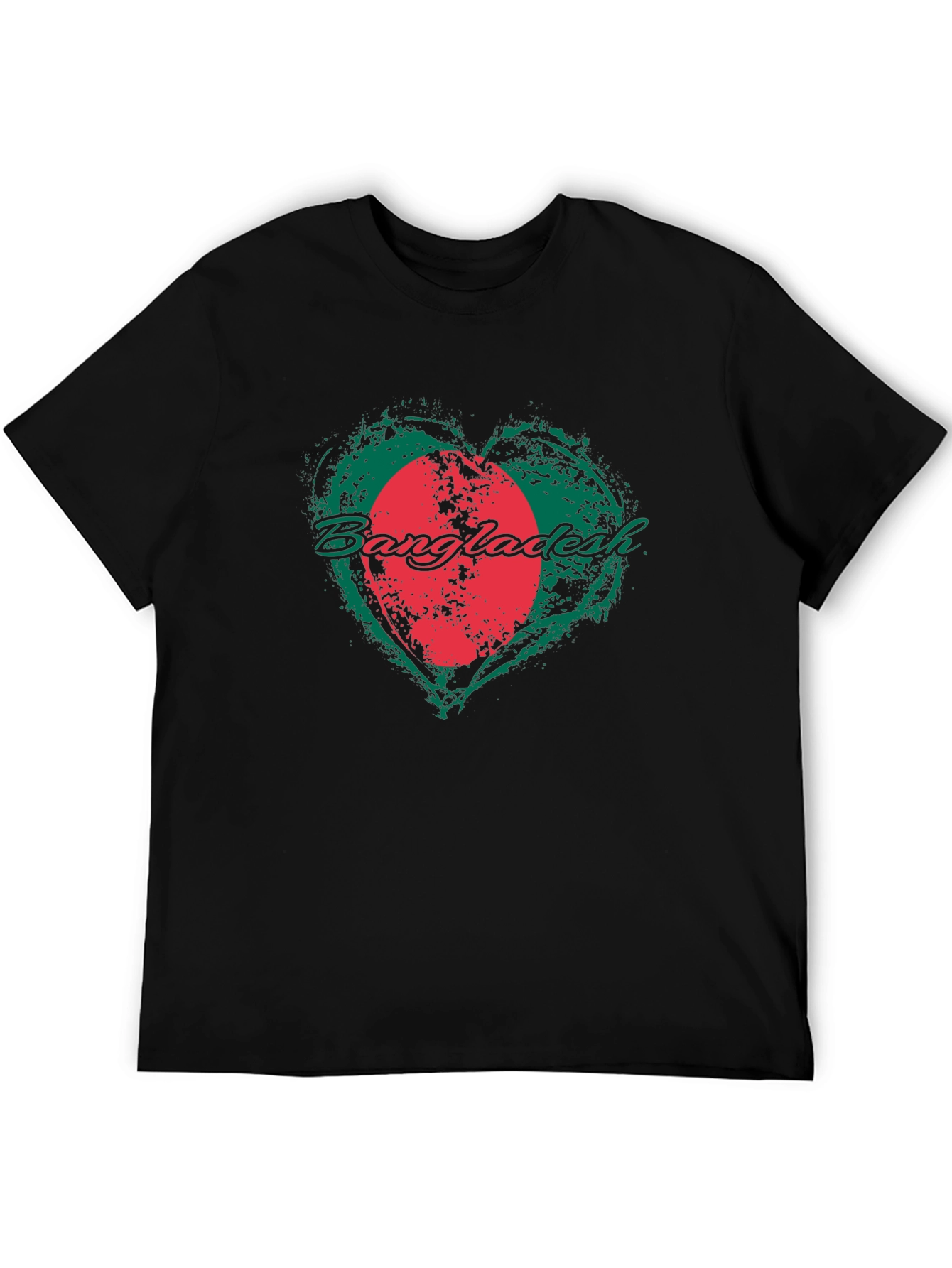Bangladesh Flag Heart T-Shirt
