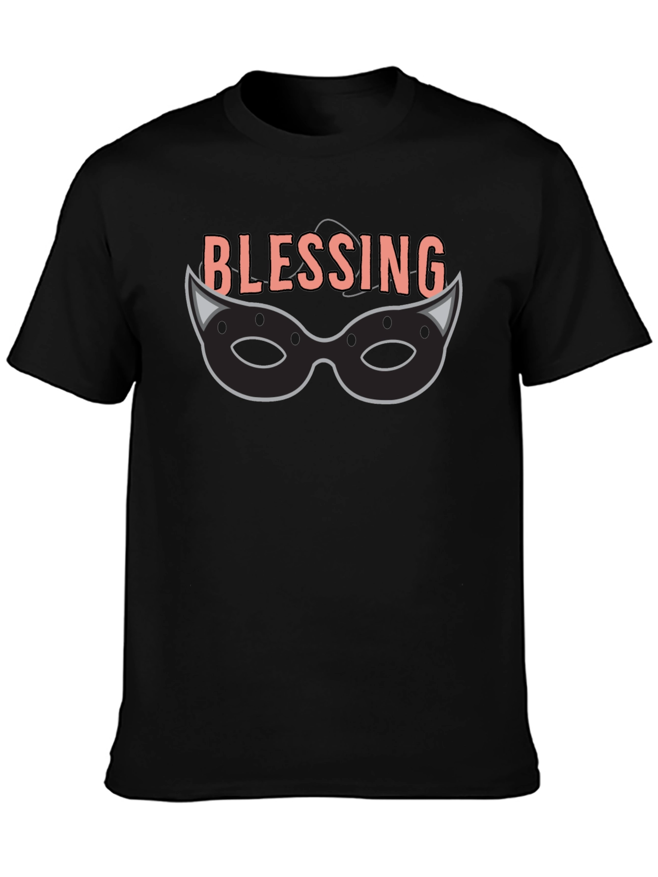 Blessing Mask Graphic Tee - Unique Design
