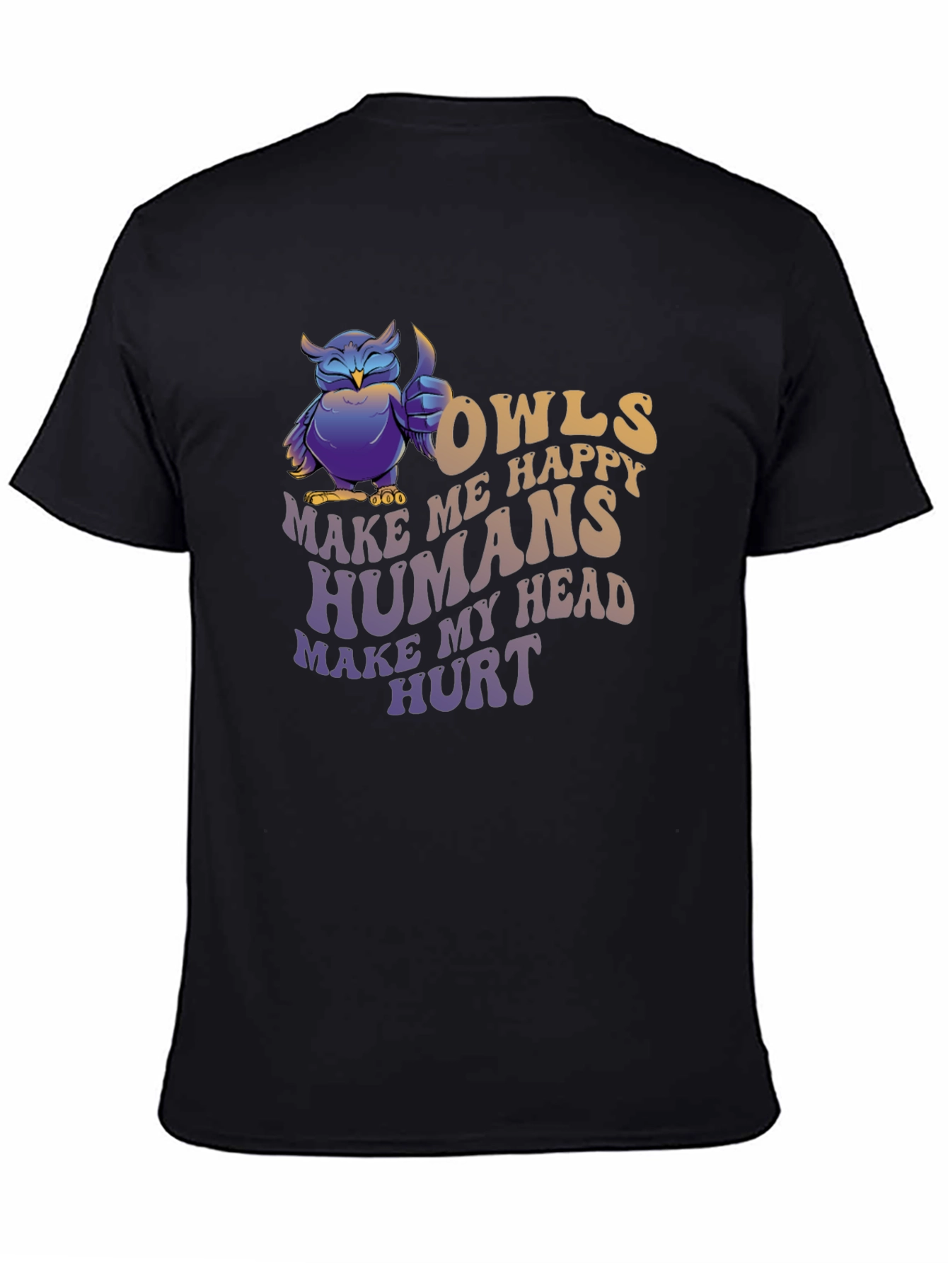 Owls Make Me Happy T-Shirt