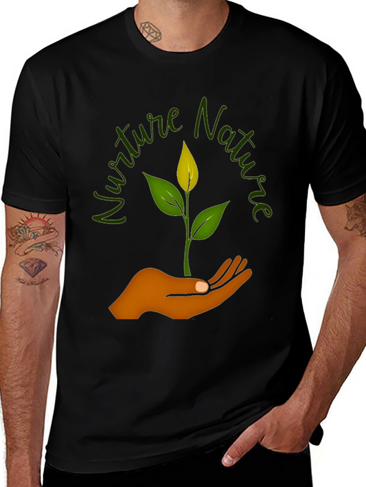 Nurture Nature Graphic T-Shirt - Black