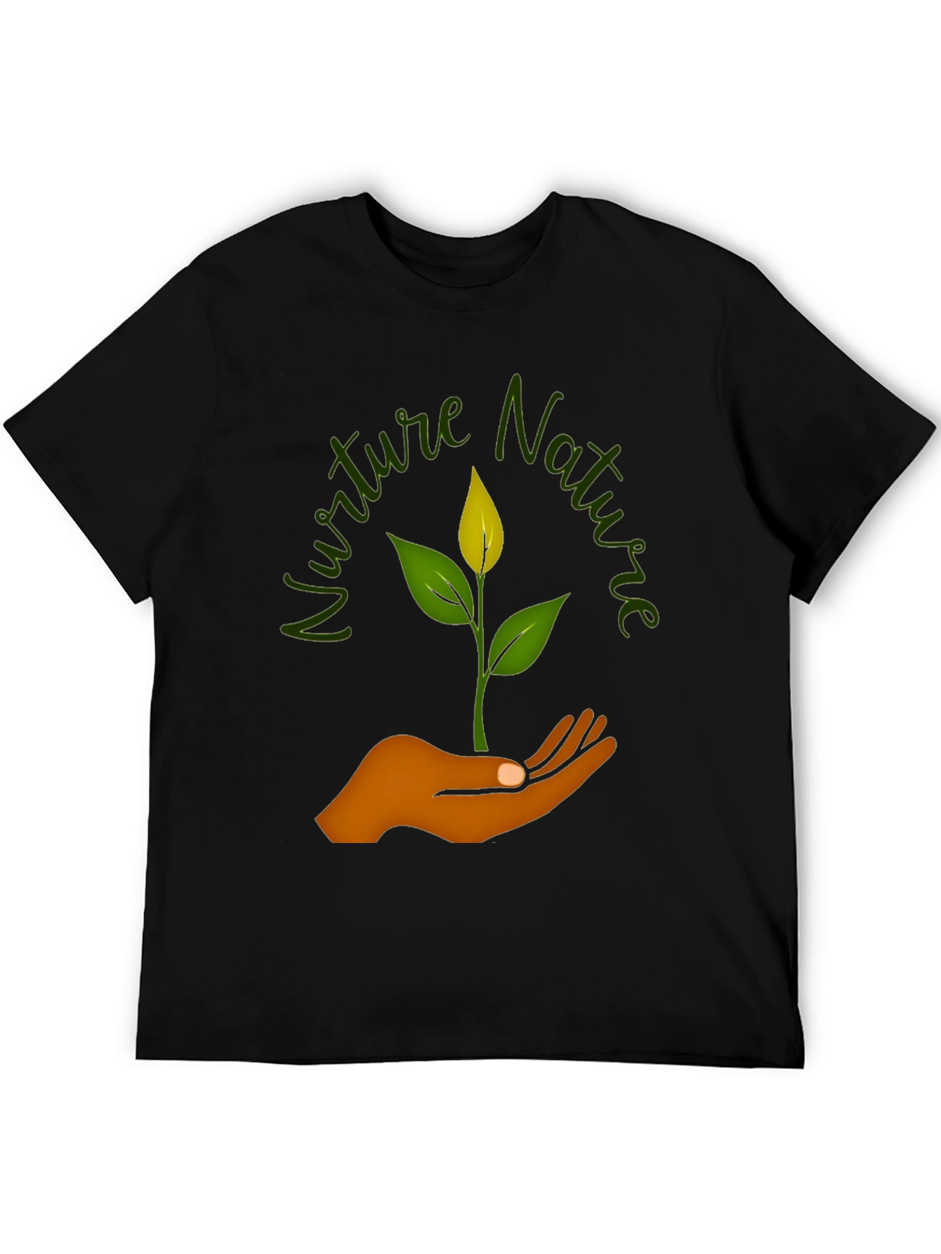 Nurture Nature Graphic T-Shirt - Black